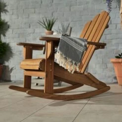 Vermont Rocking Adirondack Armchair -GardenChic Elegant Shop ver003 lifestyle rc 3 6