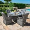 Maze Victoria 4 Seat Round Dining Set -GardenChic Elegant Shop victoria 4 seat round dining set 938