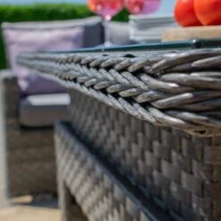 Maze Victoria Corner Bench Set With Rising Table -GardenChic Elegant Shop victoria close ups 988 cb cm