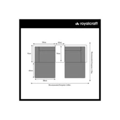 Wentworth Natural Rattan Multi Relaxer Sun Lounger Set 4 Seater -GardenChic Elegant Shop wensunlou ws 16