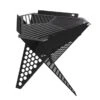 Wave Wild Grill Hex BBQ Fire Pit Black