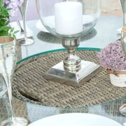 Maze Winchester 8 Seat Round Dining Set With Heritage Chairs, Ice Bucket & Lazy Susan -GardenChic Elegant Shop winchest round lidsq 2